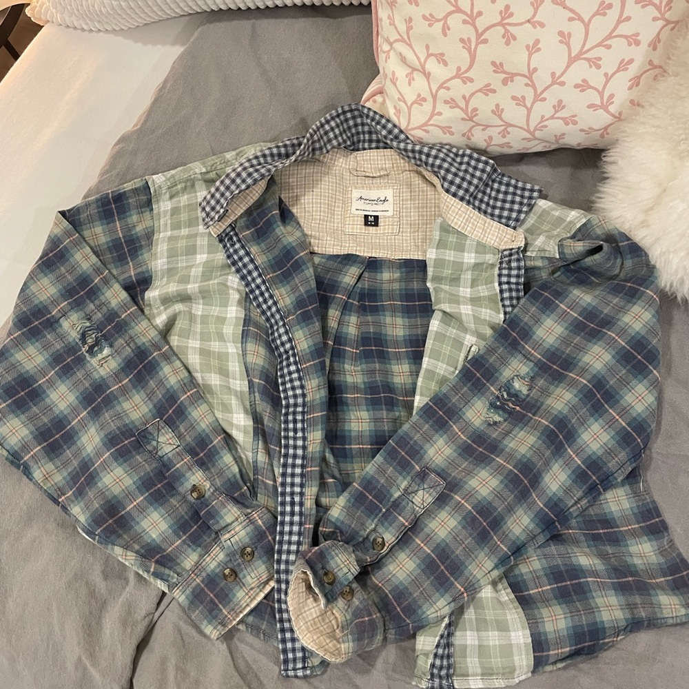 American Eagle Multi Color Flannel